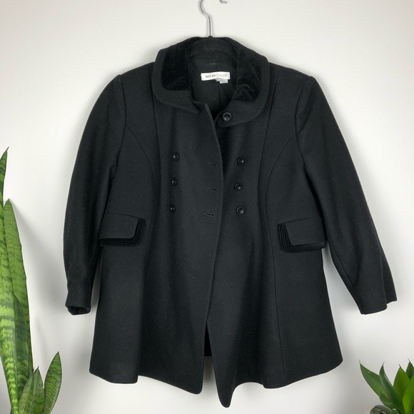 See by Chloe Black Double Breasted Wool Coat - Picture 3 of 8